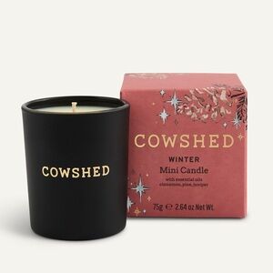 COWSHED Winter Mini Candle 75g Cinnamon Pine Juniper NIB